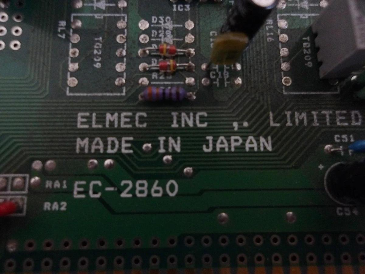 Used ELMEC EC-2860-MC836-FC-BJ2 CIRCUIT BOARD, #9171025G USED