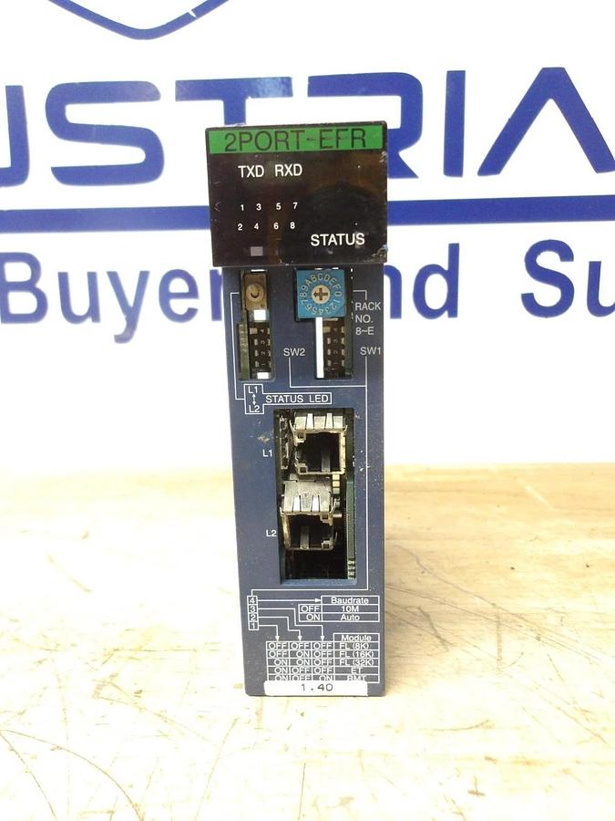 Used TOYOPUC THU-6404 2-PORT EFR MODULE, #54833G USED