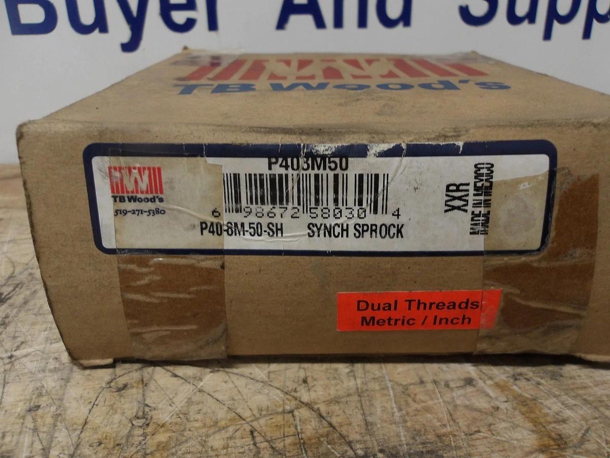 TB WOODS P40-8M-50-SH TIMING BELT SPROCKET, #8131050G NIB