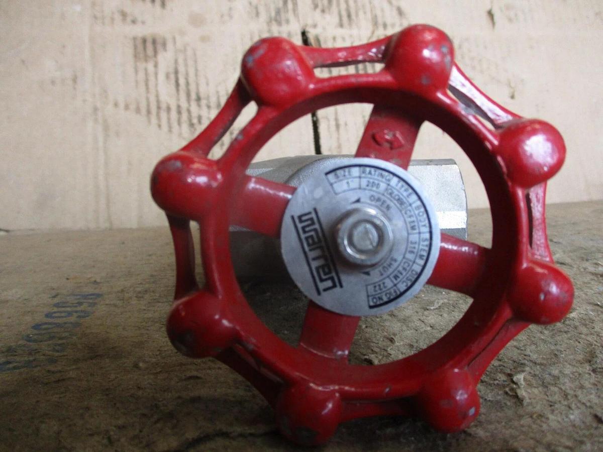 Used WARREN 1" STAINLESS GLOBE VALVE (THREADED) #78240J NEW