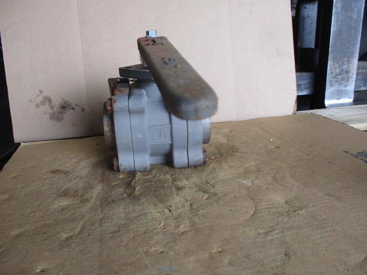 Used JAMESBURY 2" STEEL BALL VALVE, #68955J NEW (WEATHERED)