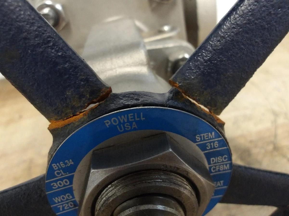 Used POWELL 2" S/S GATE VALVE 2467FM0TXXX, #99105G NEW