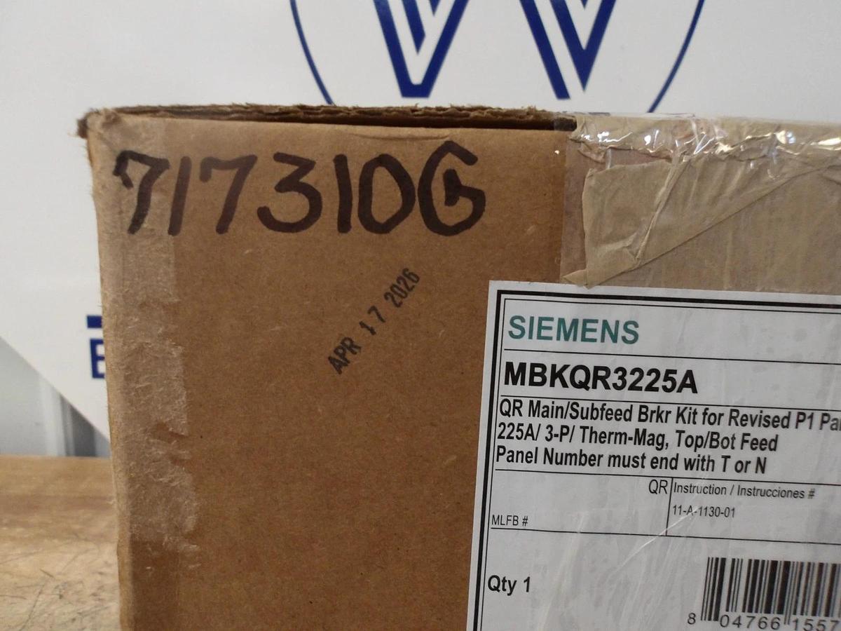 SIEMENS 225 A SUBFEED BREAKER KIT 240 V, #717310G NIB