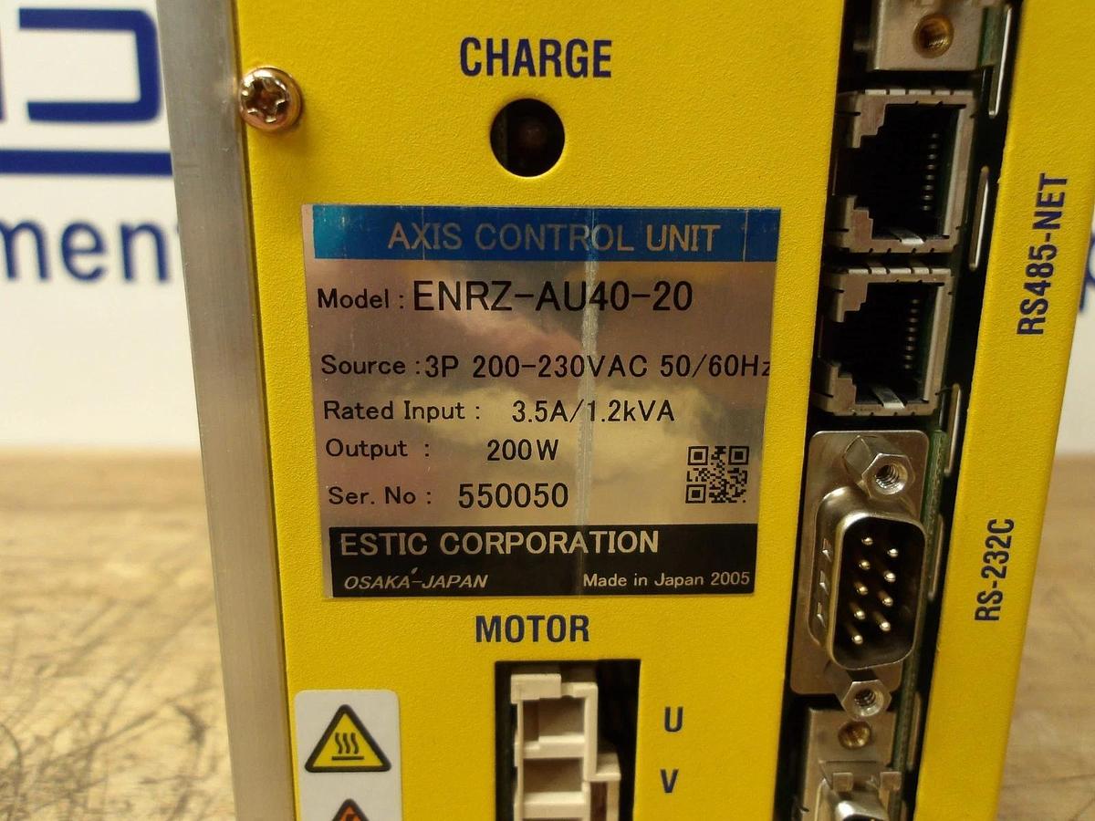 Used ESTIC ENRZ-AU40-20 AXIS CONTROL UNIT, #1131019G USED