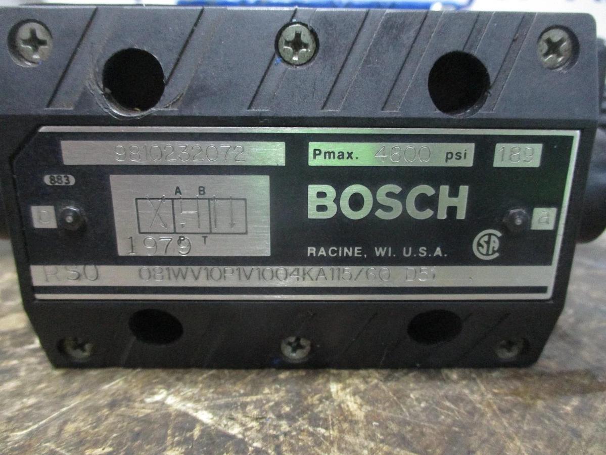 Used BOSCH 081WV10P1V1004KA115/60 DIRECTIONAL VALVE, #8261049J USED