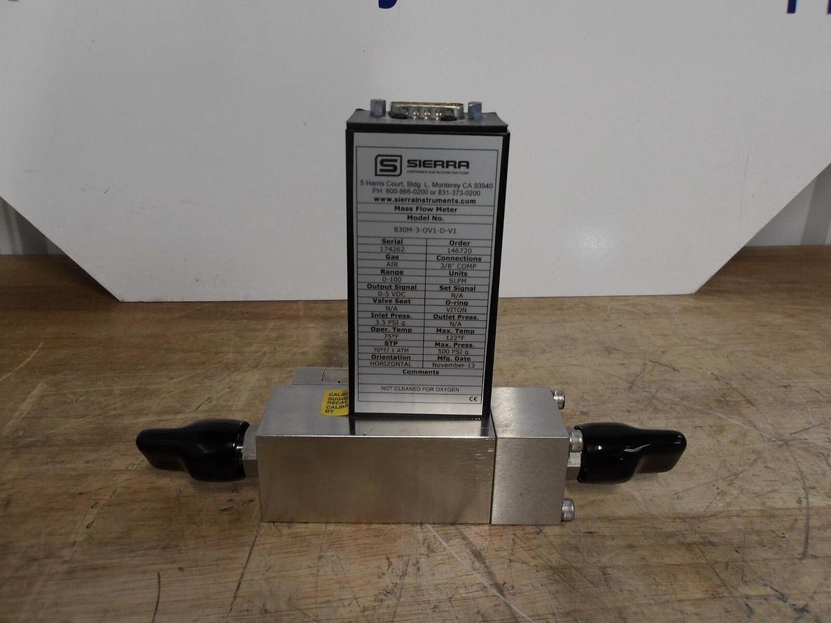 SIERRA 830M-3-OVI-D-V1 SIDETRAK 800 MASS FLOW CONTROLLER, #515932G NIB