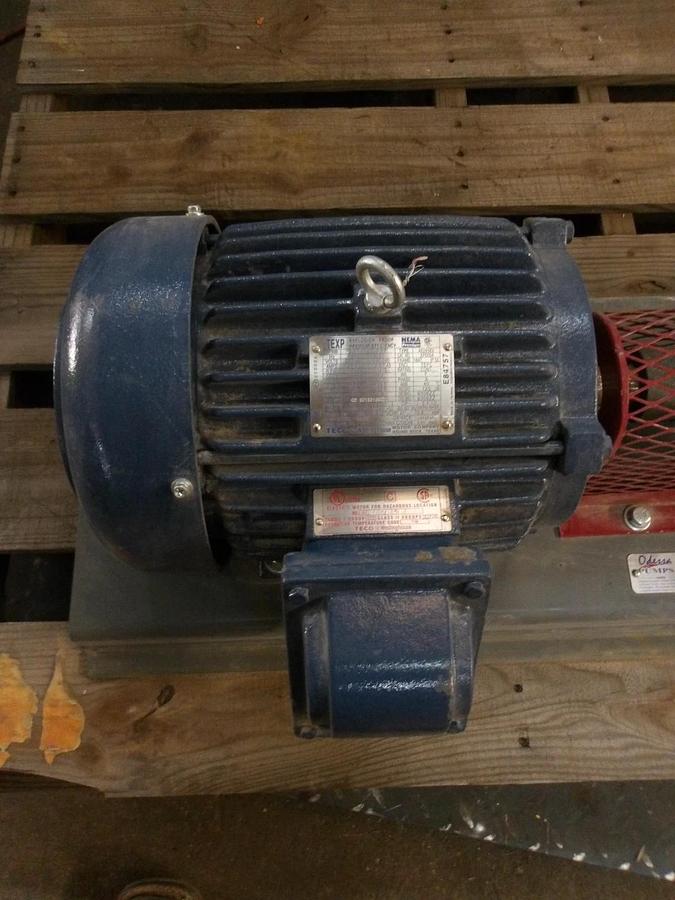 Used ROPER 1-1/2" PUMP W/ 5 HP MOTOR, #1111310GJW NEW
