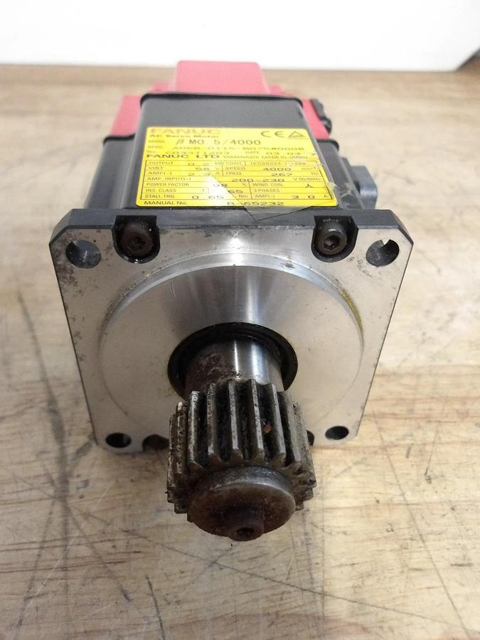 Used FANUC A06B-0115-B075 0008 AC SERVO MOTOR, 4000 RPM, #616226G USED