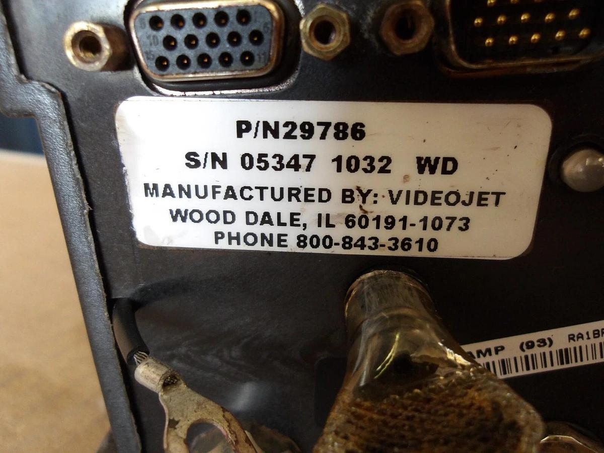 Used VIDEOJET MARSH 29786 VJ PATRION PLUS PRINTER HEAD, #931057G USED