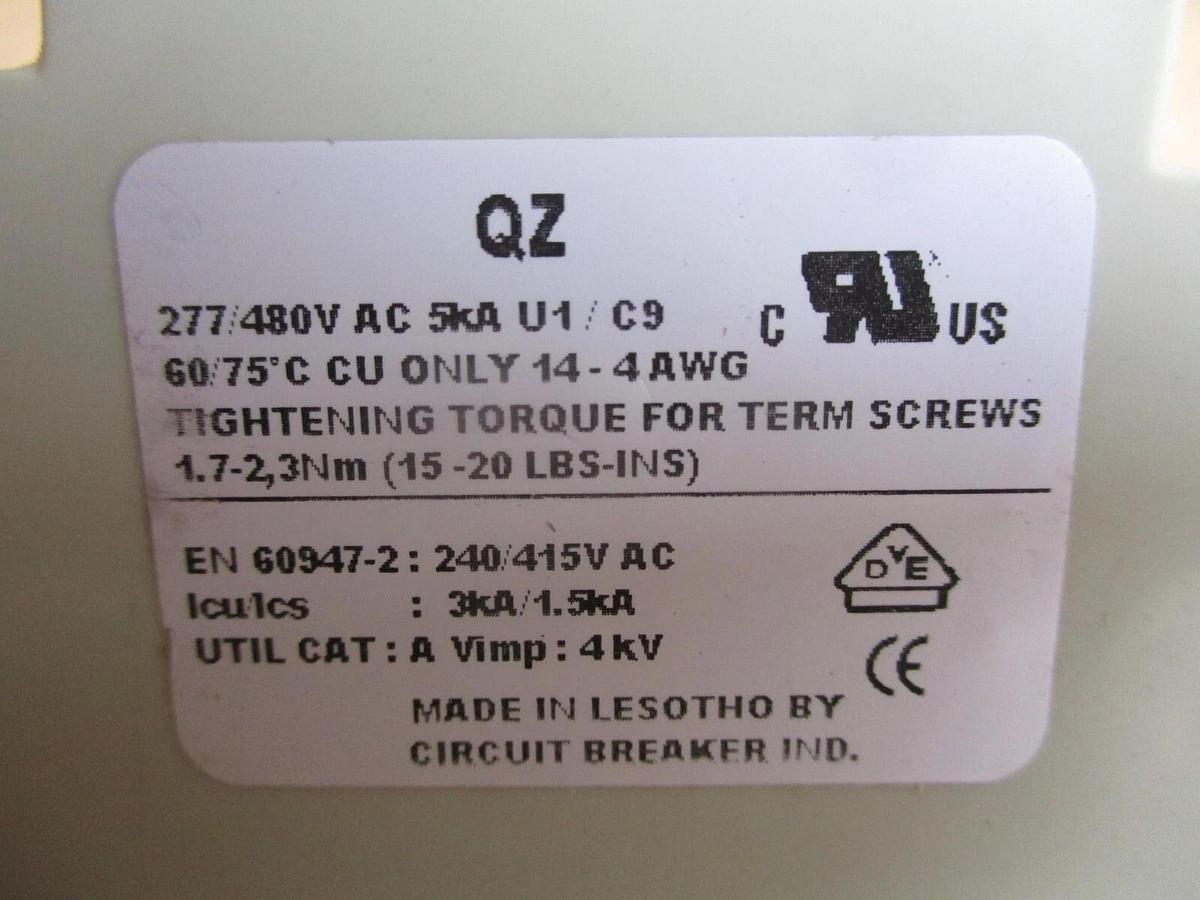 CBI QZ-3(13)D C9 CIRCUIT BREAKER 15 AMP (BOX OF 3) #4251005J NIB