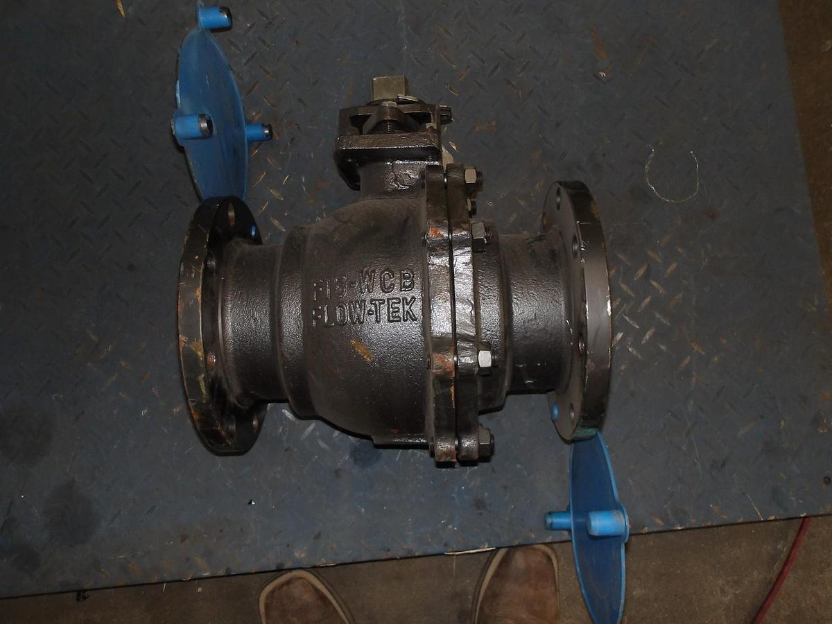Used FLOW-TEK 6" STEEL WCB BALL VALVE, #81231G NEW