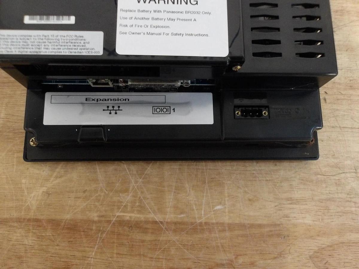 Used GE IC754VG108CTD-CB QUICKPANEL VIEW DISPLAY, #312118G PARTS ONLY