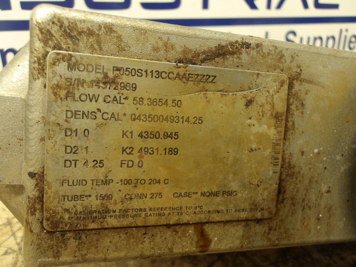 Used MICROMOTION 1/2" MASS FLOW TUBE