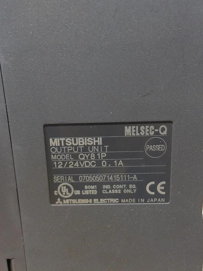 Used MITSUBISHI PLC RACK & CARDS Q02HCPU, #116247G USED