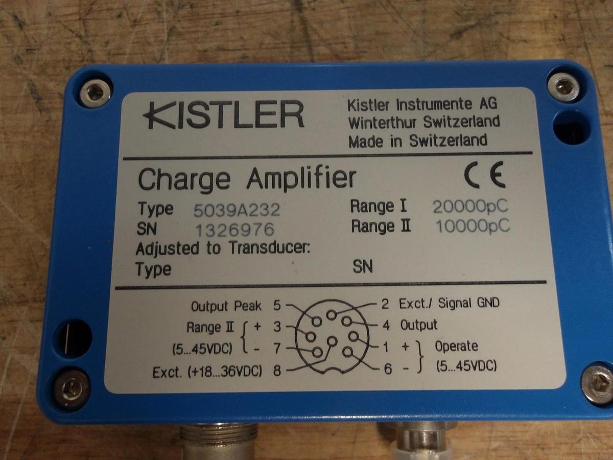 KISTLER 5039A232 CHARGE AMPLIFIER, #6101051G NIB