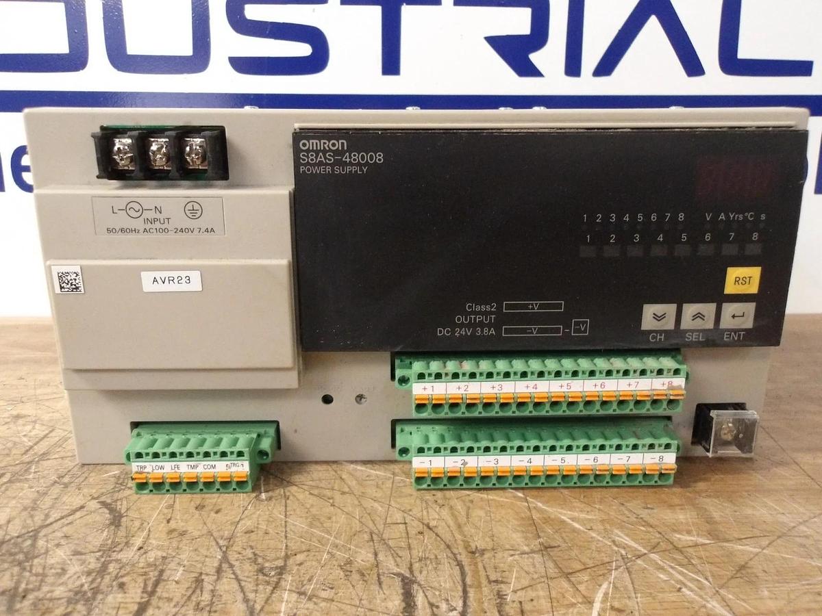 Used OMRON S8AS-48008N POWER SUPPLY, #12171048G USED