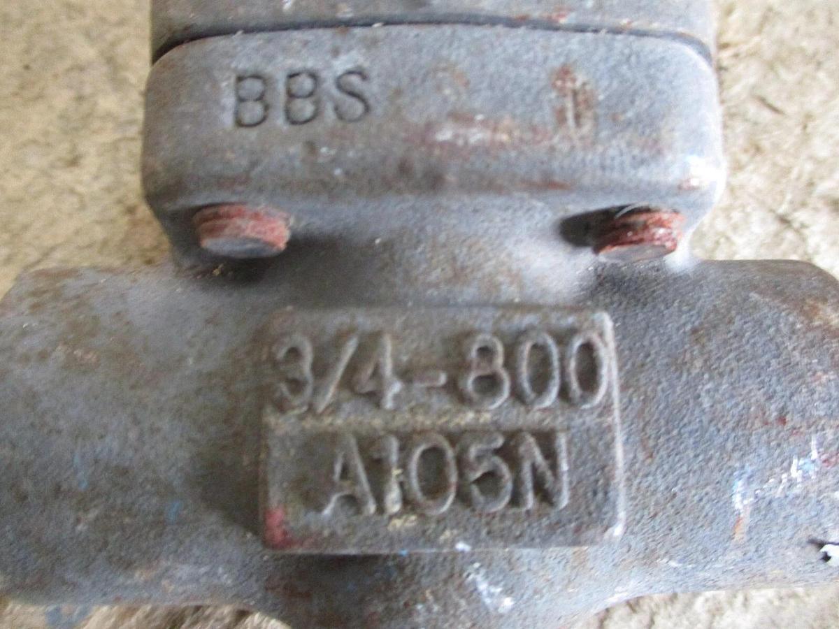 Used BERIC 3/4" IRON GATE VALVE (THREADED) #78306J NEW