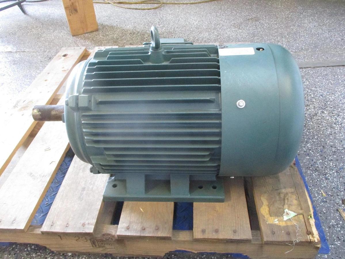 Used LEESON 30 25 HP MOTOR, FR 286T, 1770 1480 RPM, 208-230/460 190/380 V, #69936J