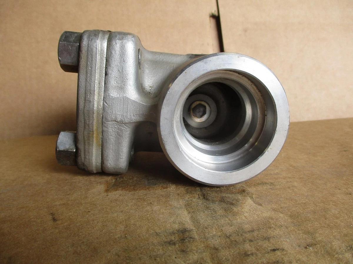 Used WARREN 1-1/2" SWING CHECK VALVE (STAINLESS) F316L, #4161044J NEW