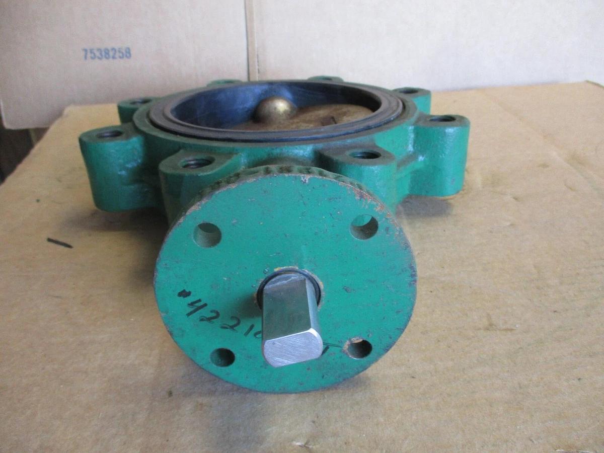 Used CAMERON 6" BUTTERFLY VALVE (NO HANDLE) #4221045J NEW