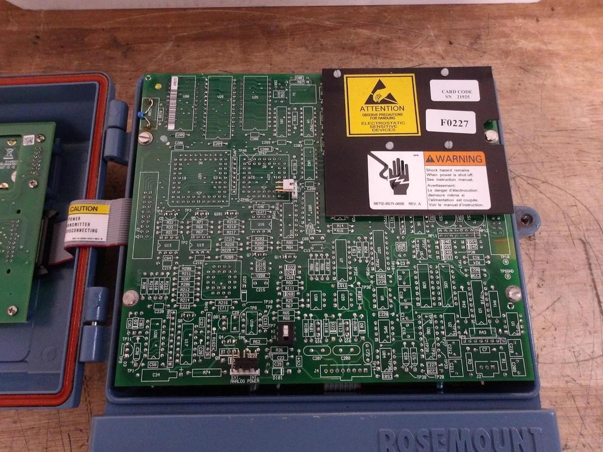 Used ROSEMOUNT 8712 HR12NAM4_F0227 TRANSMITTER CONTROLLER, #115927G USED