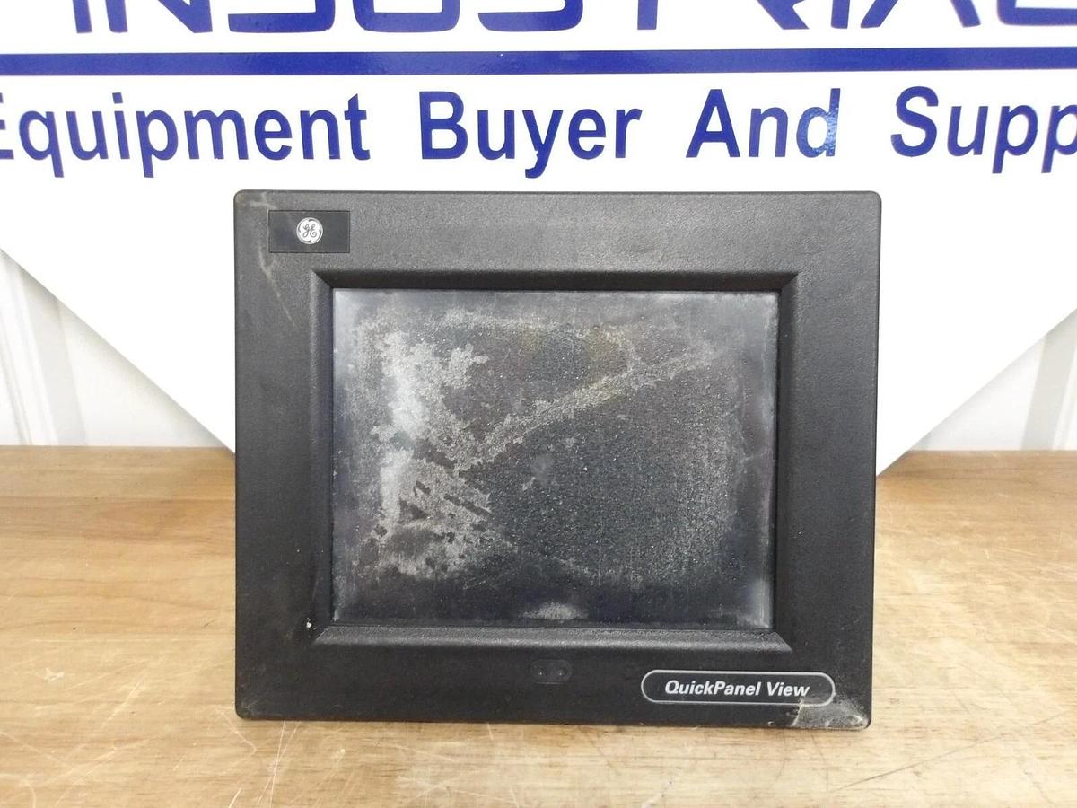 Used GE IC754VG108CTD-CB QUICKPANEL VIEW DISPLAY, #312118G PARTS ONLY