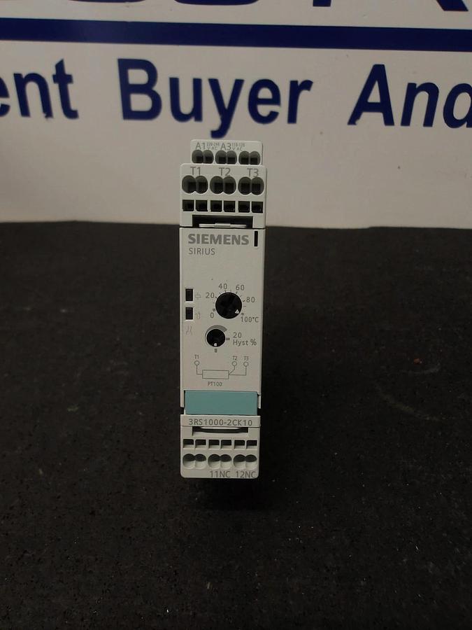 SIEMENS SIRIUS 3RS1000-2CK10 TEMP MONITORING RELAY, #3251015G NIB