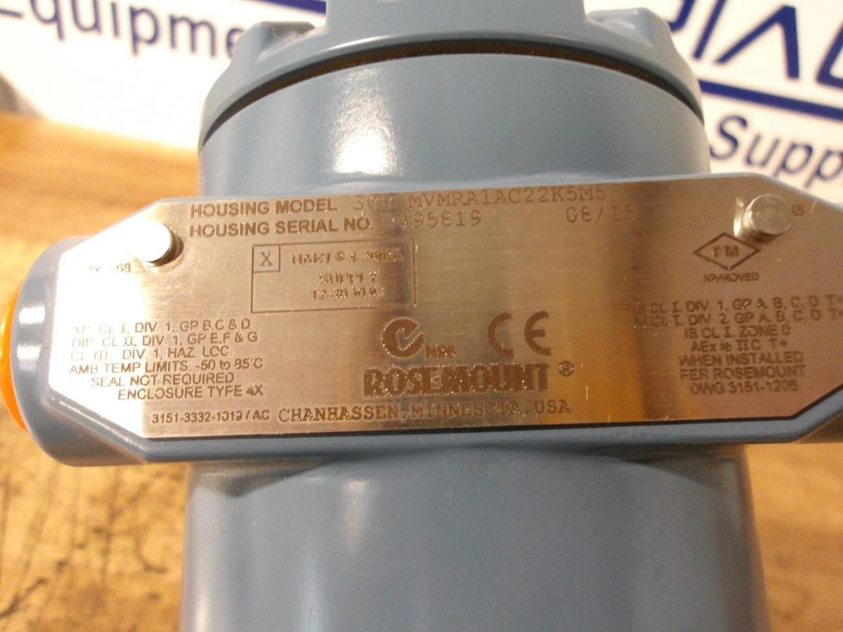 Used ROSEMOUNT 3051 PRESSURE TRANSMITTER, #11261050G NEW