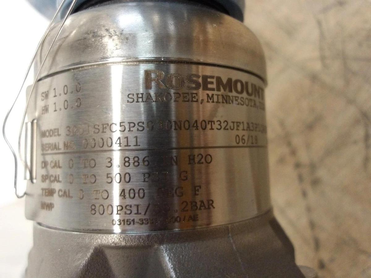 ROSEMOUNT 3051 MULTI VARIBLE FLOW METER 3", #931202G NIB
