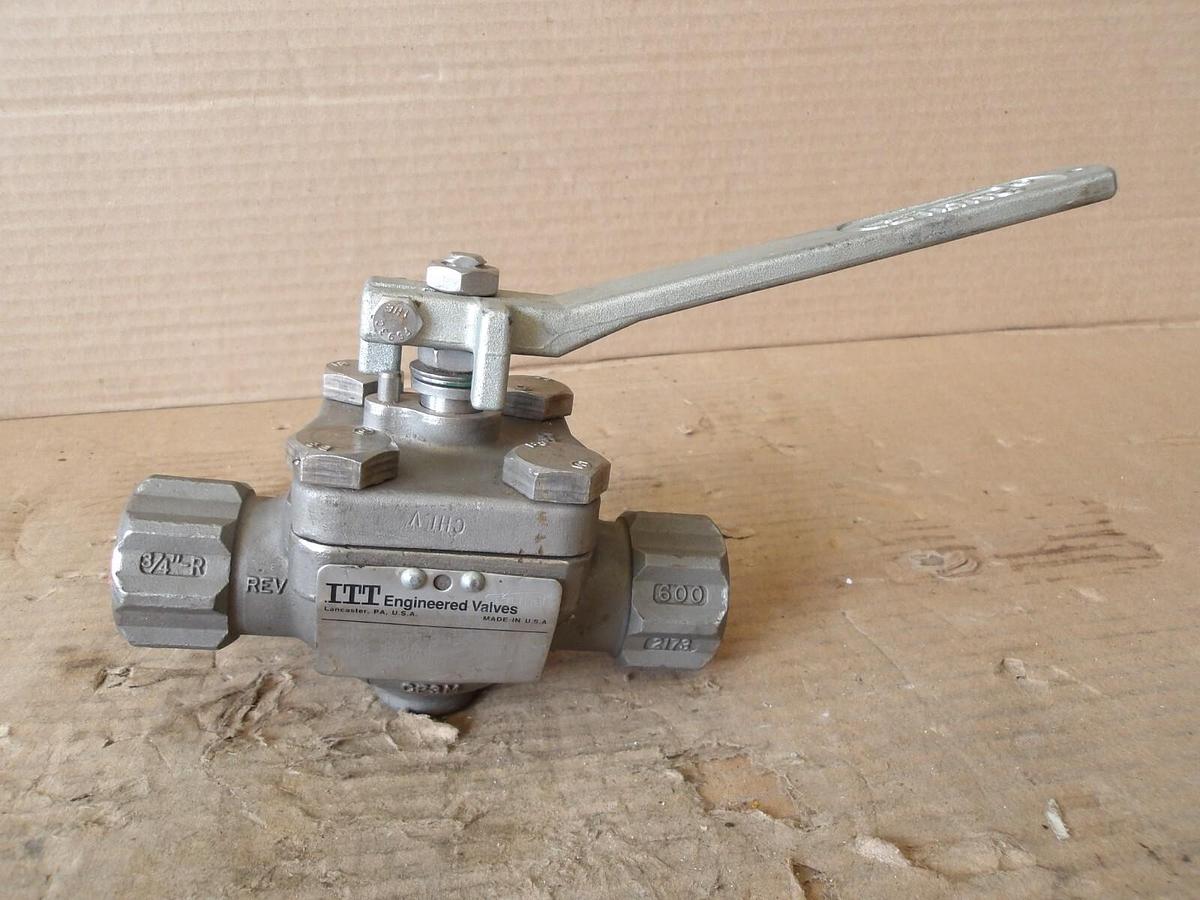 Used ITT 3/4" S/S BALL VALVE, #812232G NEW