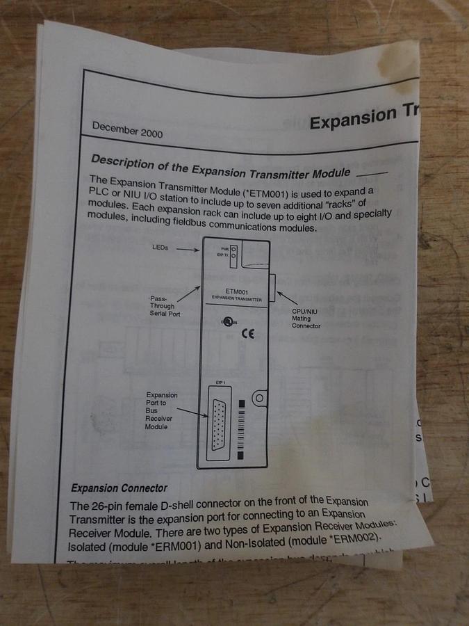 Used GE FANUC 1C200ETM001C EXPANSION TRANSMITTER MODULE, #414230G NEW