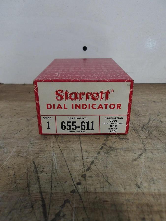 Used STARRETT 655-611 DIAL INDICATOR, #813130G USED