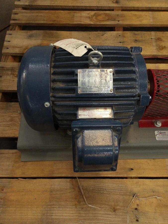 Used ROPER 1-1/2" PUMP W/ 5 HP MOTOR, #11121018GJW NEW