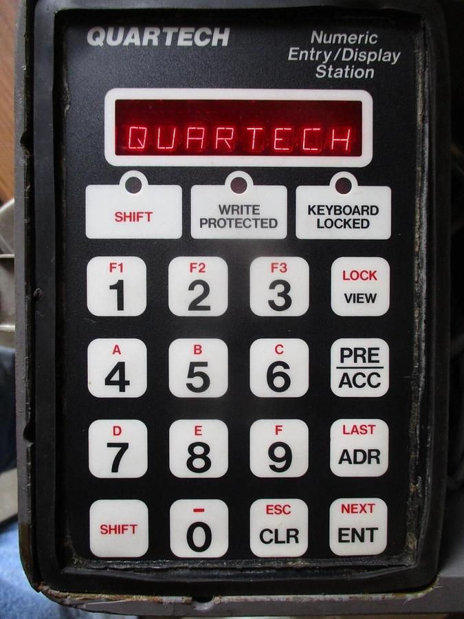 Used QUARTECH NUMERIC ENTRY / DISPLAY STATION 115 V, #4251016J USED