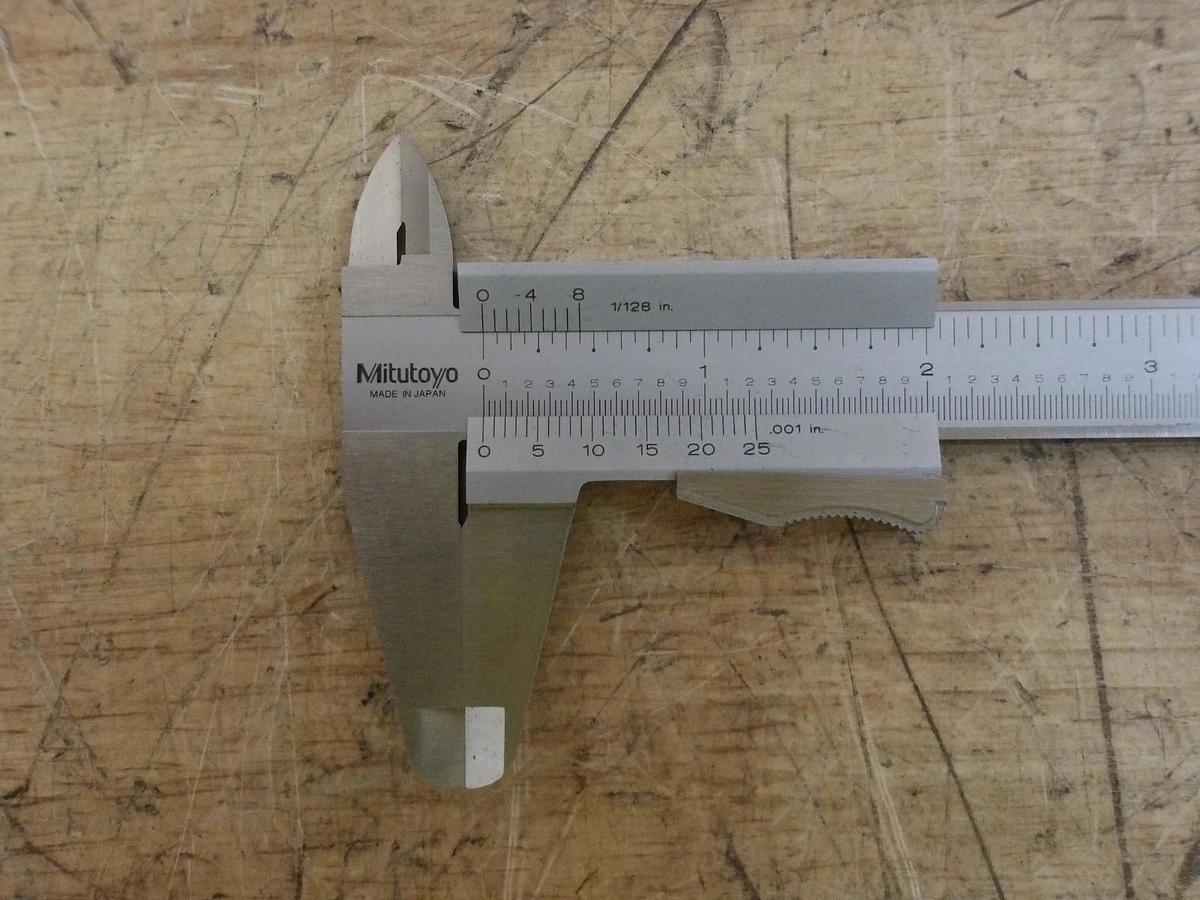 Used MITUTOYO 6" SLIDE CALIPER, #814906G USED