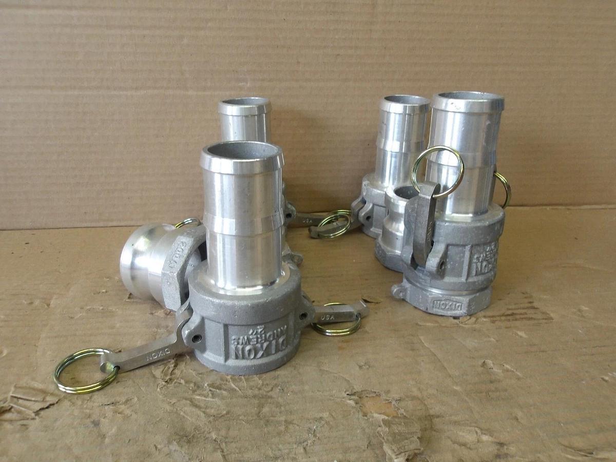 Used DIXON ANDREWS 2" HOSE COUPLER (LOT OF 4), #821208G NEW