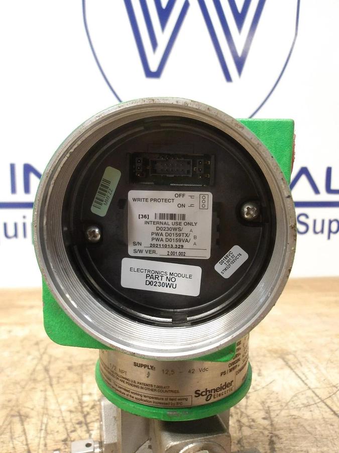 Used SCHNEIDER IDP10S-120B11FM-T PRESSURE TRANSMITTER, #430915G USED