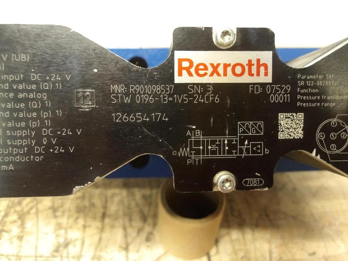 Used REXROTH R901098537 PROPORTIONAL DIRECTIONAL VALVE, #428312G NEW
