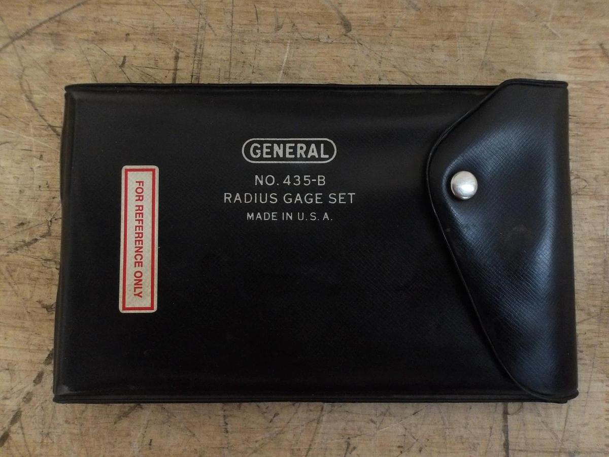 Used GENERAL NO-435-B RADIUS GAGE SET, #813241G USED
