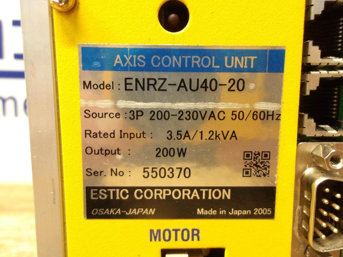 Used ESTIC ENRZ-AU40-20 AXIS CONTROL UNIT, #1222755G USED