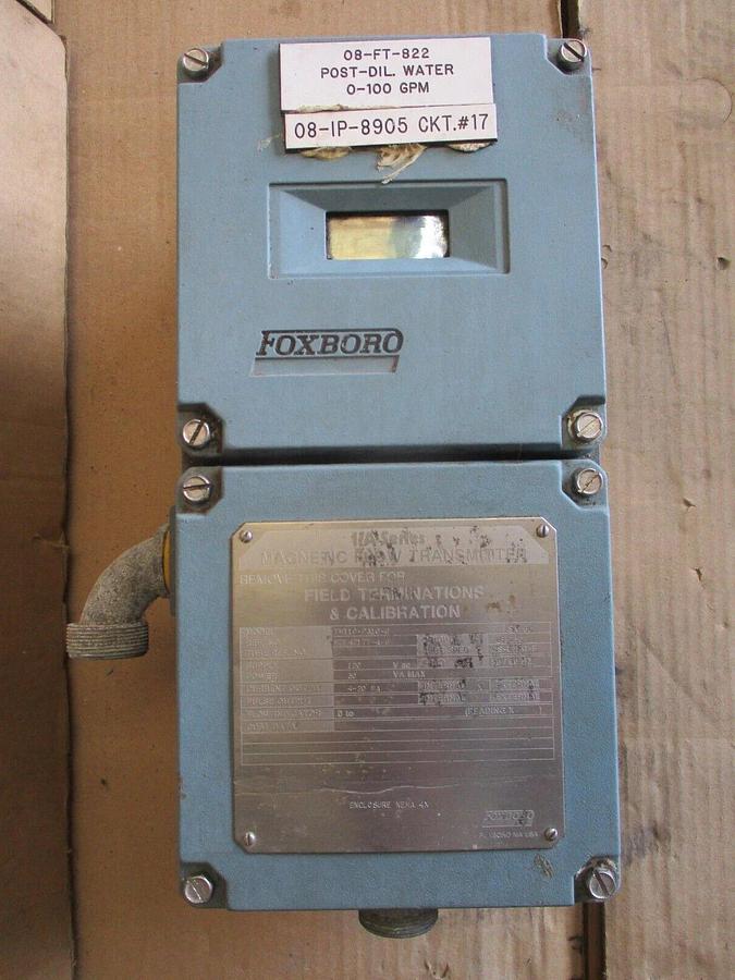 Used FOXBORO IMT10 MAGNETIC FLOW TRANSMITTER, #71106J USED