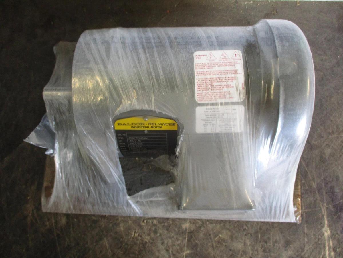 BALDOR RELIANCE .65 .75 MOTOR, FR 145TCZ, 200 208 V, 1440 1725 RPM, #691219J