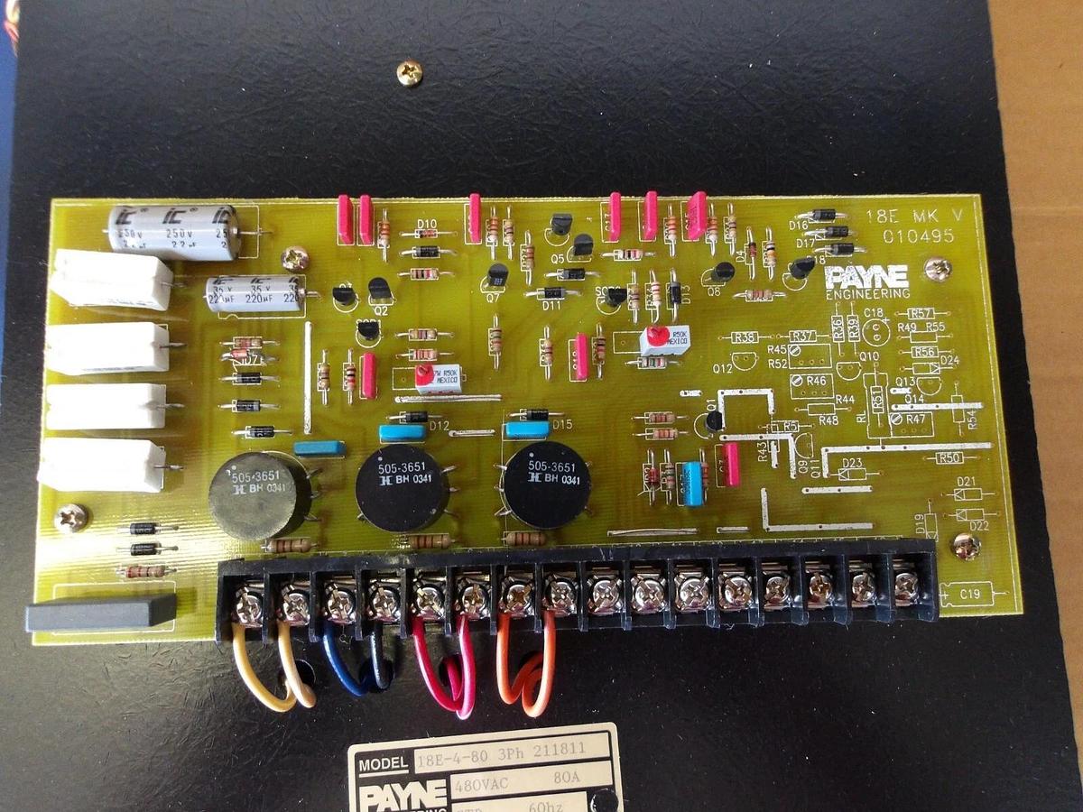 Used PAYNE ENGINEERING 18E-4-80 SOLID STATE POWER CONTROL 80 AMP, #1071038G NEW