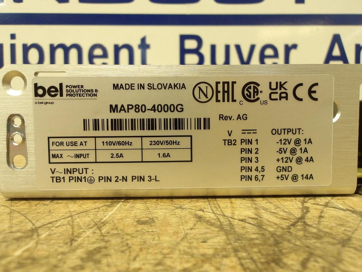 BEL MAP80-4000G POWER SUPPLY, #51303G NIB