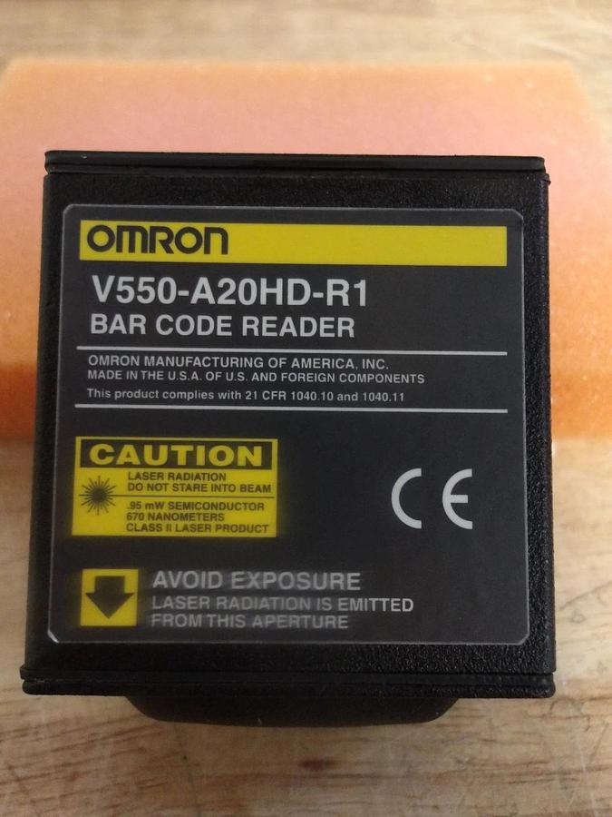 OMRON V550-A20HD-R1 BARCODE READER, #423918G NIB