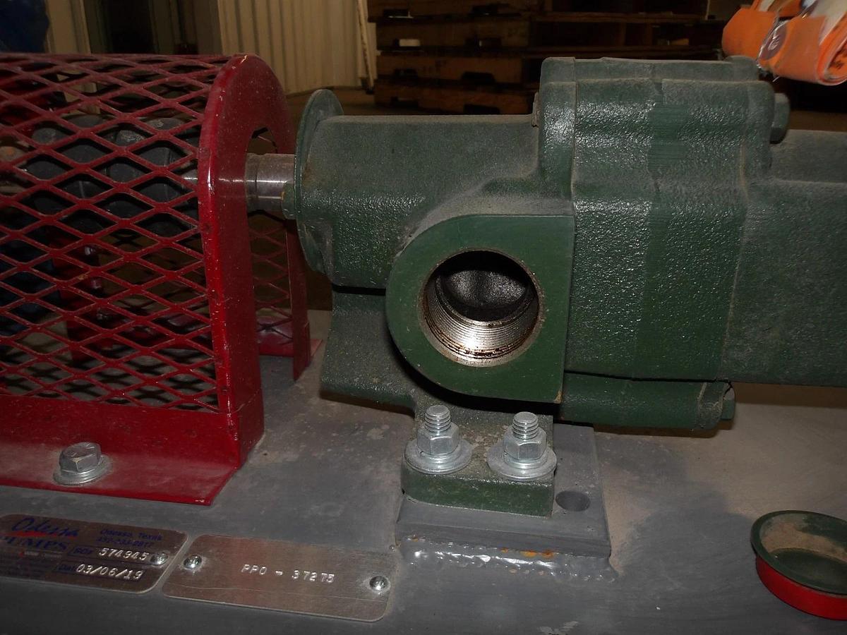 Used ROPER 1-1/2" PUMP W/ 5 HP MOTOR, #1112215GJW NEW