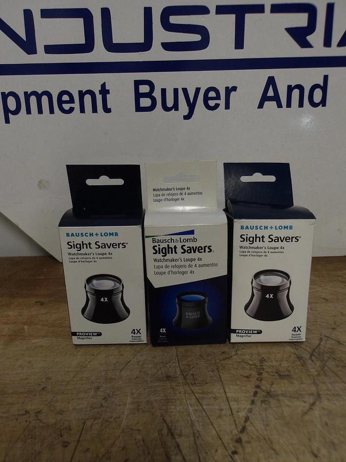 BAUSCH & LOMB 4X SIGHT SAVERS MAGNIFIER (LOT OF 3) #8131153G NIB