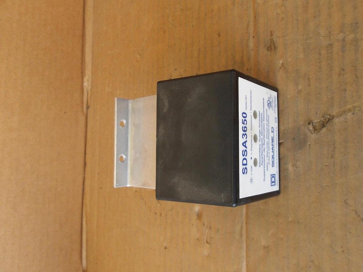Used SQUARE D SDSA3650 SURGE ARRESTER, SERIES 001, #1113814G USED