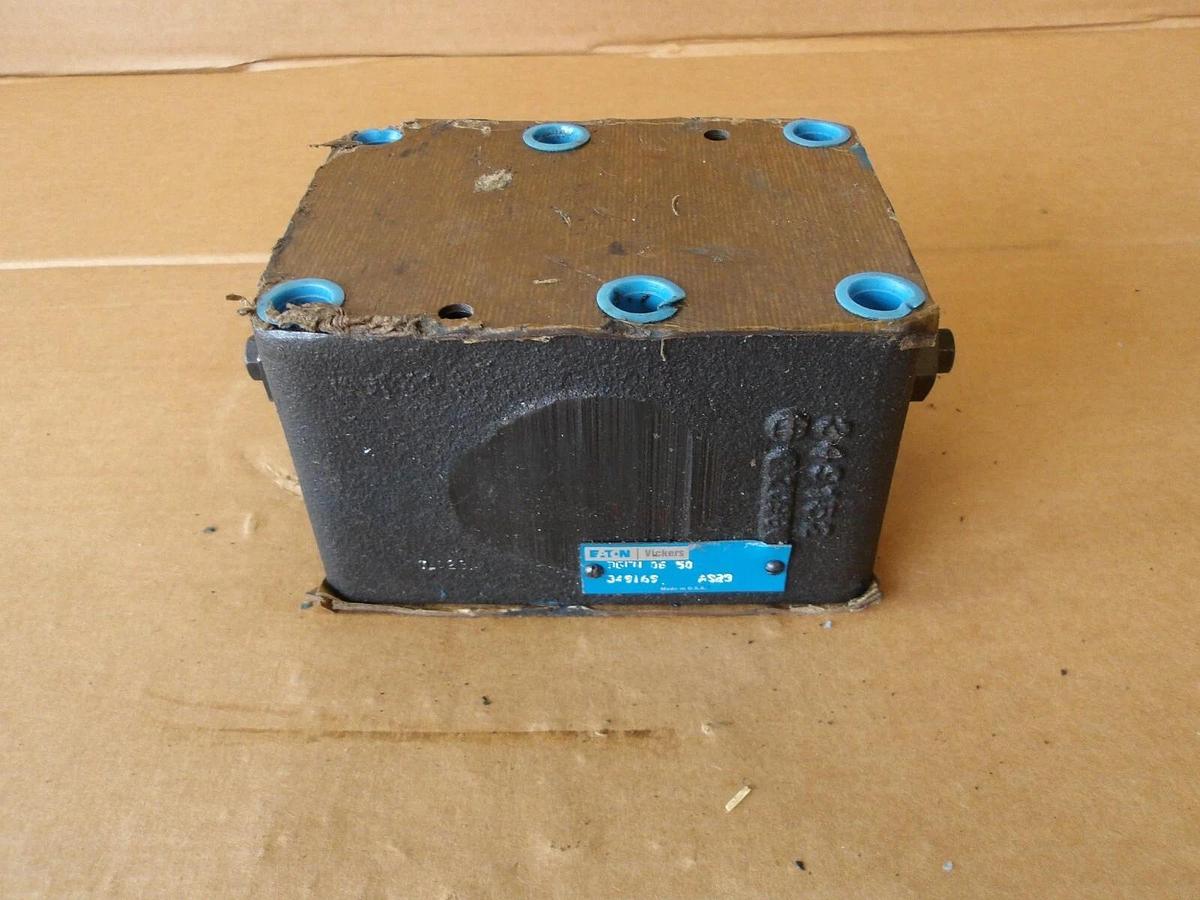 Used EATON VICKERS DGFN-06-50 HYDRAULIC BLOCK, #104951G NEW