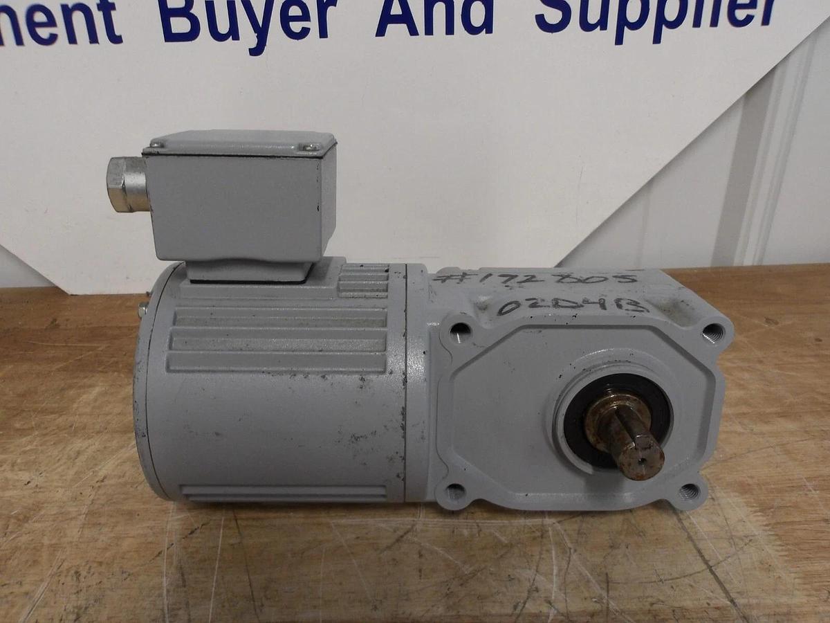 Used GTR F3F18L050-UTM010NAX INDUCTION GEARMOTOR, RATIO 50:1, #5281026G NEW